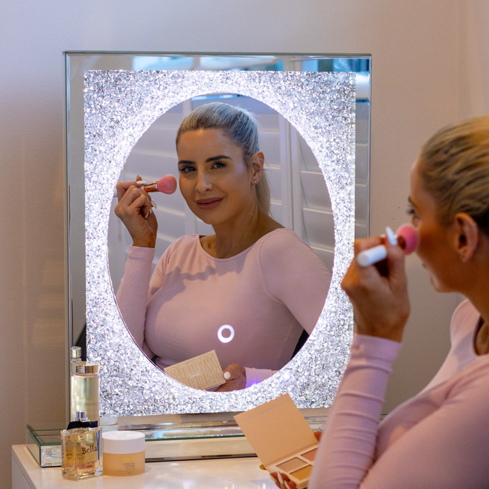 Glam Round Dressing Mirror With LED Light | Gifts for Mum | Giftbox Australia Glam Round Dressing Mirror With LED Light | Gifts for Mum | Giftbox Australia