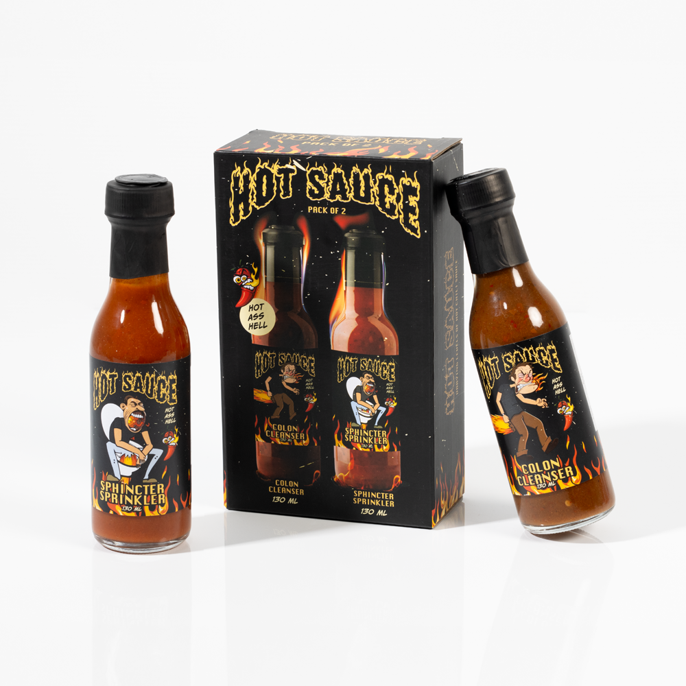 Hot Sauce Bottles 2 Pack | Gifts for Him | Giftbox Australia Hot Sauce Bottles 2 Pack | Gifts for Him | Giftbox Australia