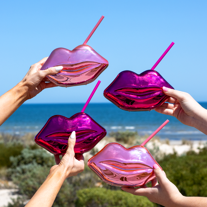 Lips Plastic Sipper Cup Set 4 Pack | Gifts for Mum | Giftbox Australia Lips Plastic Sipper Cup Set 4 Pack | Gifts for Mum | Giftbox Australia